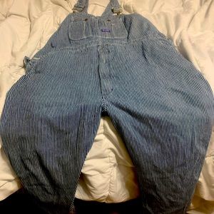Big smith overalls rare striped railroad 48 by 34